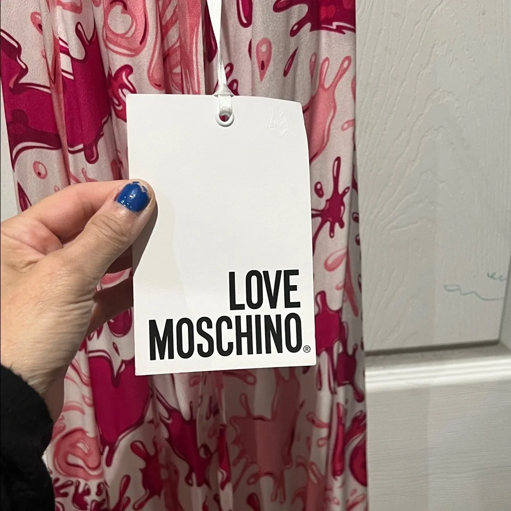 Moschino Pink and White Floral Maxi Dress - Picture 5 of 7